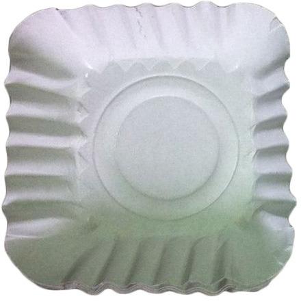 Square Paper Plates, For Serving Food, Feature : Good Quality, Eco Friendly