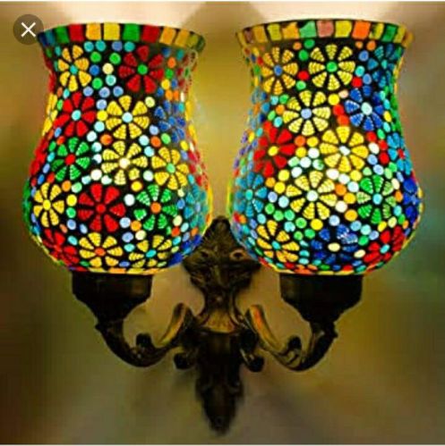 Mosaic Wall Lamp, Base Material : Iron