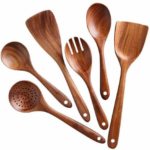 6 Wooden Spoon Set