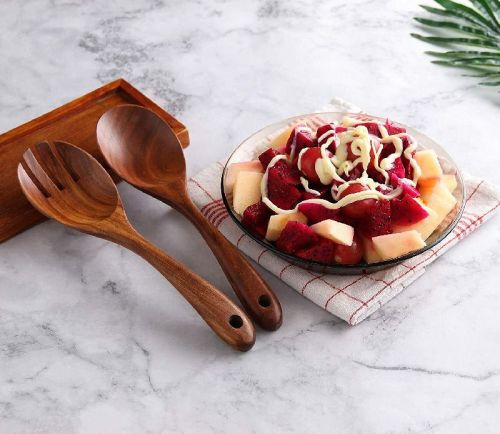 Wooden Spoon Set Of 2, Color : Brown