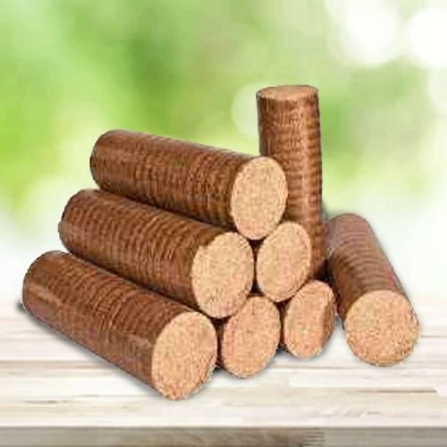 Hard Natural biomass briquettes, Packaging Type : Brown