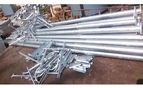 Hot Dip Galvanized Solar Pole