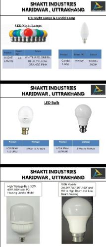 Aluminium LED Light Bulb, Feature : Suitable Indoor, Strong Structure, Stable Performance, ShockProof