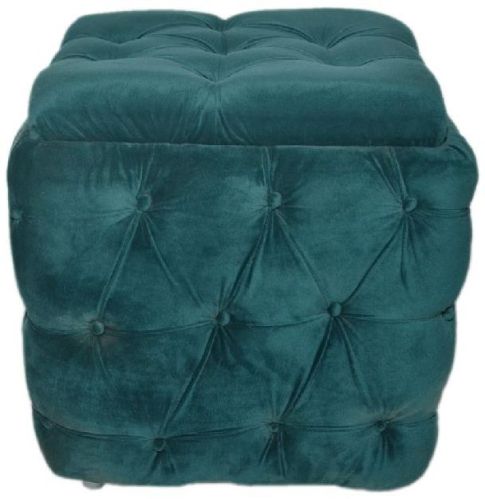 18x18 Inch Square Wooden Pouffe Stool, Size : 18x18inches