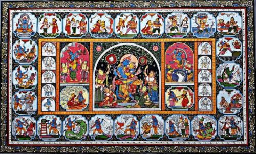 Pattachitra Paintings, For Wall Decoration, Packaging Type : Thermocol Box