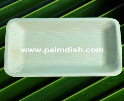 10 Inch Palm Leaf Rectangular Platter, Purity : 99%