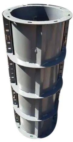 Metal Round Column Box, For Industrial, Color : Silver