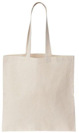 Plain Cotton Tote Bag, Technics : Machine Made