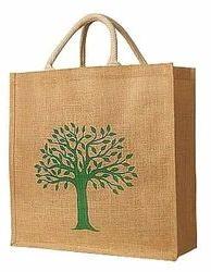 Printed Jute Bag, For Good Quality, Color : Brown