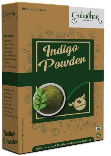 Gulmohar Indigo Powder 100 Gm, Packaging Type : Plastic Bag