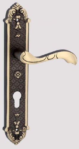 DFB Julia Brass Mortise Handle, Color : Golden, Brown