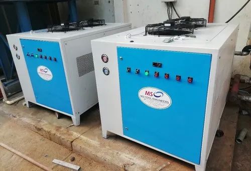 Automatic 7.5 TR Air Cooled Chiller, For Industrial, Voltage : 440V