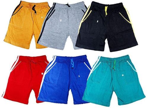 Cotton Boys Plain Shorts, Technics : Machine Made