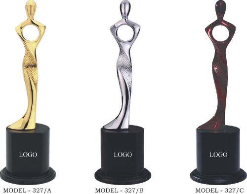 Polished Wooden Corporate Metal Trophy, For Award, College, Decoration, Gift, School, Length : 12inch