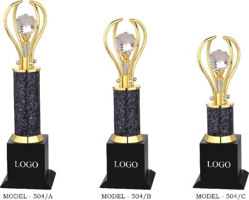 Rectangular Metal Crystal Awards, For College, Corporate, Office, School, Style : Attractive