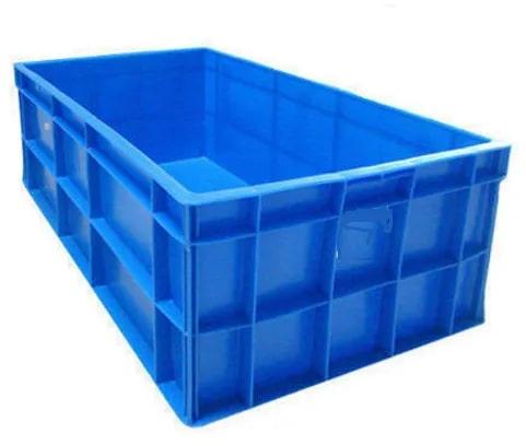 Rectangular Fish Plastic Crate, For Storage, Capacity : 60-70kg