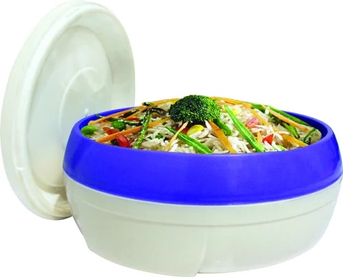 Geenova Round Polished Plastic Hot Casserole, For Home, Capacity : 500 Ml