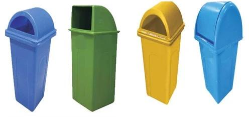 Geenova Rectangle Plastic Standing Garbage Bin, For Refuse Collection, Size : Standard