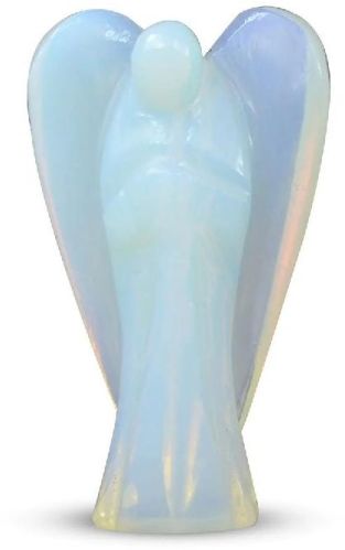 Opalite Stone Guardian Reiki Crystal Stone Lucky Angel Statue
