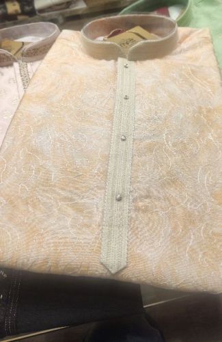 Mens Embroidered Kurta, Size : L, XL