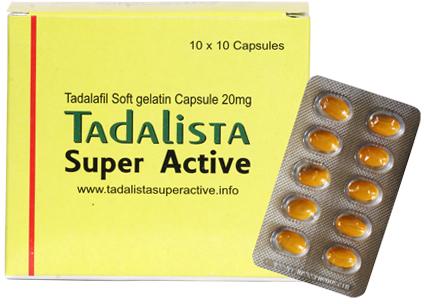 Tadalista Super Active 20mg Capsules, For Hospital, Clinical, Composition : Tadalafil Soft Gelatin