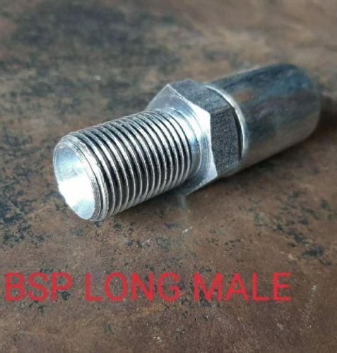 Metal Long Male BSP Adapter, Packaging Type : Box