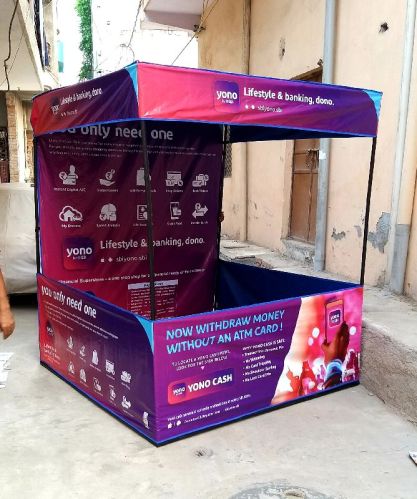 Printed PVC Yono Promotional Canopy, Technics : Machine Made