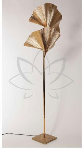 Polished Metal Leaf Floor Lamp, For Decoration, Specialities : Good Designs, Fine Finished