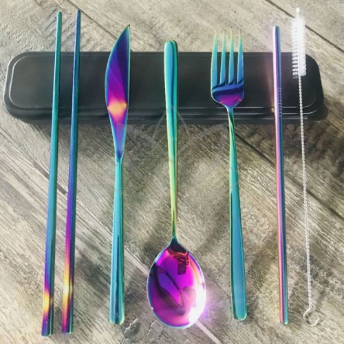 Polished Metal Spanish Rainbow Cutlery Set, For Kitchen, Feature : Fine Finish, Good Quality