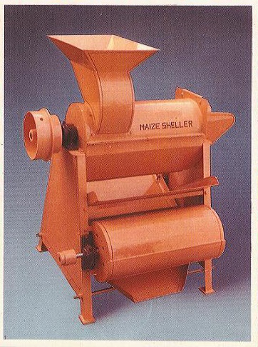 Electric Maize Shelling Machine, Color : Red