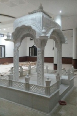 Polished Marble Palki Sahib, For Gurudwara Use, Worship, Feature : Elegant Look, Long Lasting Sheen