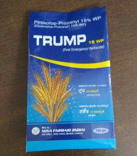 Trump 15 WP Post Emergence Herbicide, For Agriculture, Packaging Size : Plastic Packet