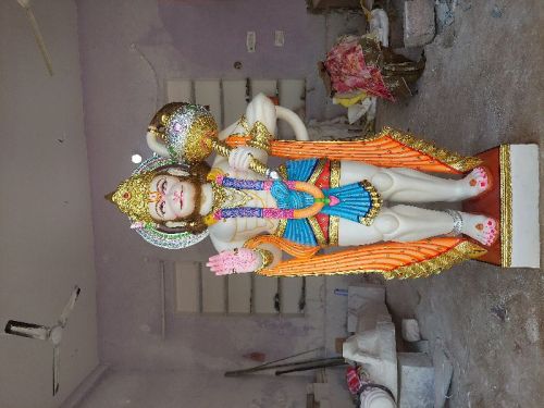 Straight Marble Hanuman Moorti, For Worship, Pattern : Printed