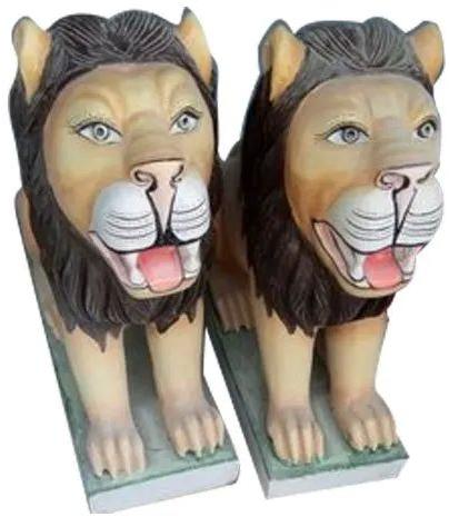 Polished Marble Tiger Statue, For Decoration, Packaging Type : Wooden Box