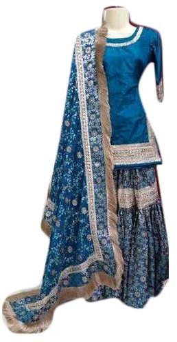 Printed Cotton Banarasi Gharara, Technics : Machine Made