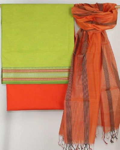 Plain Cotton Handloom Dupatta, Occasion : Daily Wear