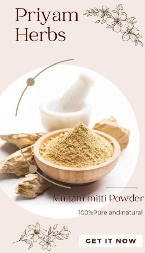 Pure Herbs Multani Mitti Powder, For Skin Care, Hair, Feature : Anti-wrinkle, Good Quality