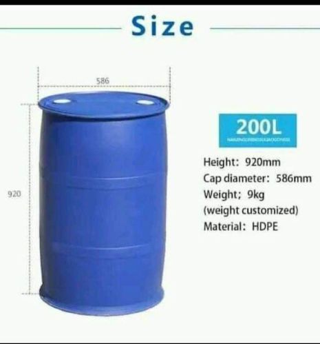 Plastic Storage Blue Drum 200L, For Filling Liquid, Feature : Eco Friendly, Good Quality, High Strength