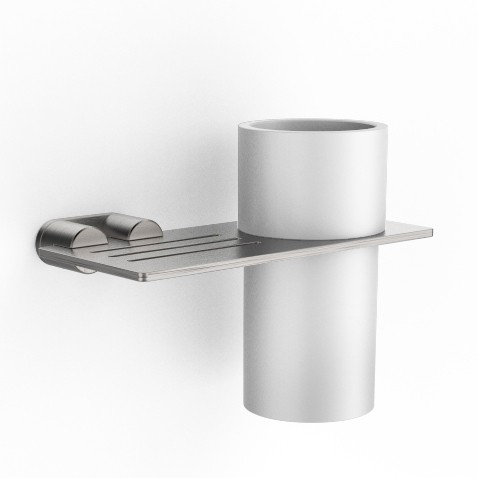 Polished Stainless Steel Tumbler Holder With Shelf, Feature : Hard Structure, Leak Proof