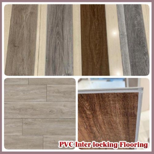 Polished Plain PVC Interlocking Flooring, Style : Antique