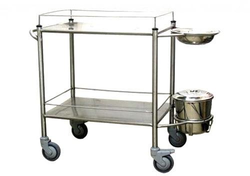 Manual Steel Hospital Dressing Trolley