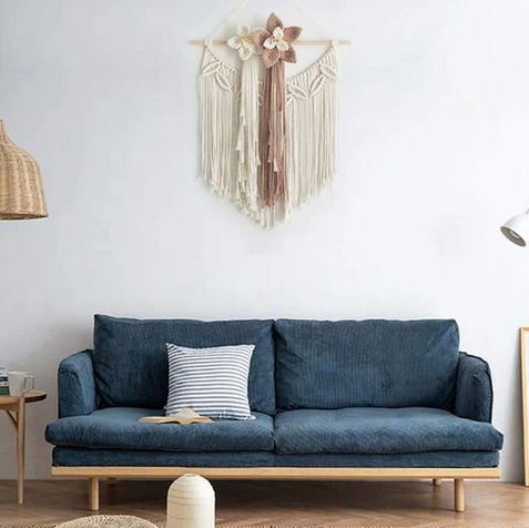 Rectangular Cotton Macrame Backdrop, For Decoration, Size : Standard