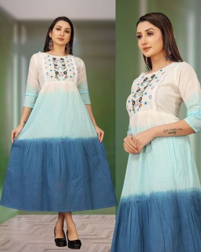 Plain Regular Collar Mal Mal Cotton Long Gowns, Packaging Type : Poly Bag