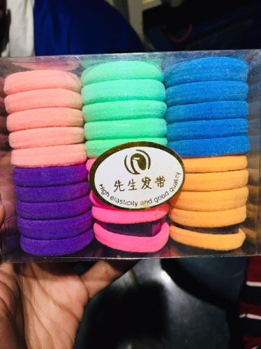 7 Inch Elastic Polyester Hair Rubber Band