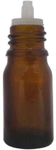 5 Ml Amber Glass White Homeopathic Temple Cap And Inner Plug