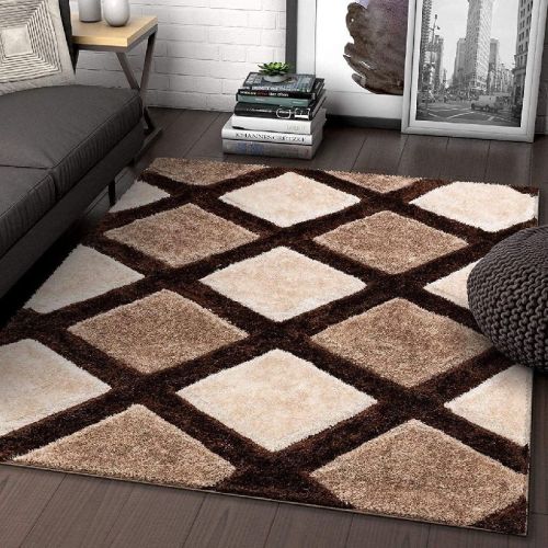 Multi Color Rectangular Microfiber Checkered Carpets, For Home, Hotel, Office, Size : Standard