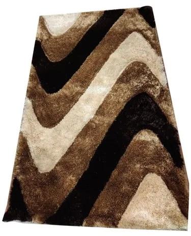 Microfiber Zig Zag Room Carpet, For Homes, Size : 5x8 Feet