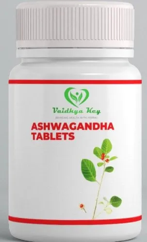 Vaidhya Key Ashwagandha Tablets, Packaging Type : Bottle