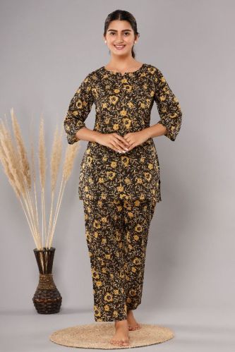 Printed Ladies Cotton Night Suit, Age Group : Adult