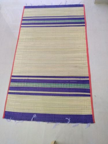 Plain Single Korai Grass Mat, Mat Size : 4 X 6